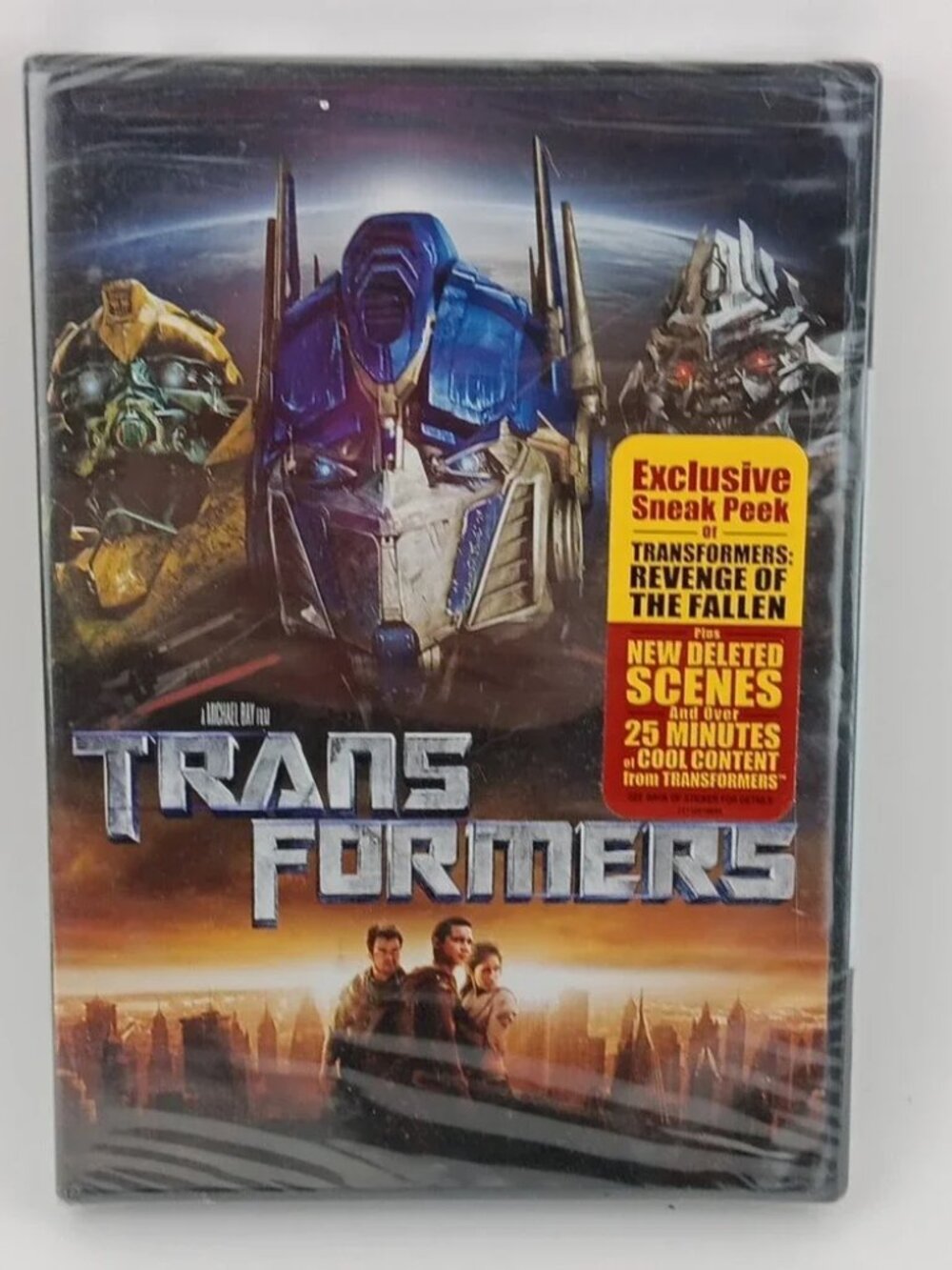 Transformers Dvd, Sealed Exclusive Sneak Peek Edition